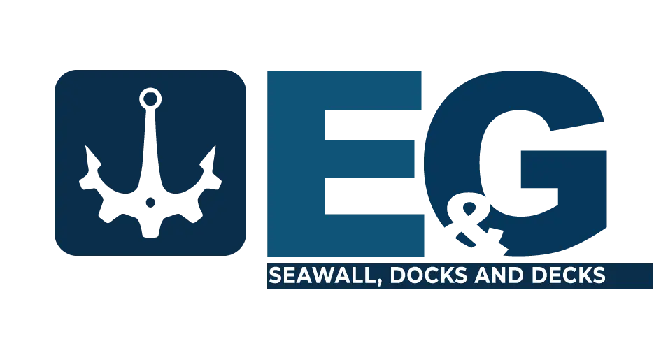 Seawall, docks and decks